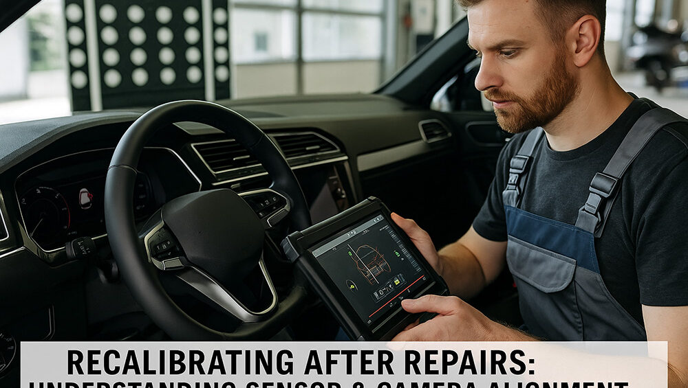 recalibrating sensors and cameras at matsenko auto in tacoma