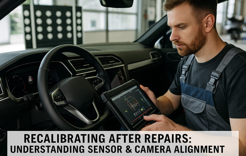 recalibrating sensors and cameras at matsenko auto in tacoma